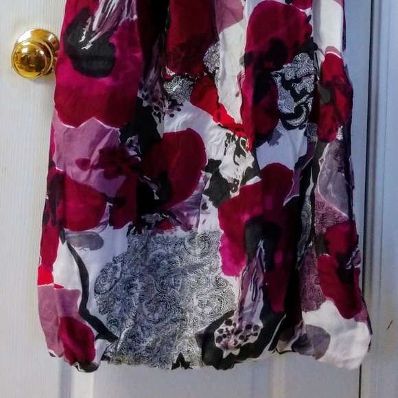 Sleeveless print bell shape dress - Picture 5 of 6